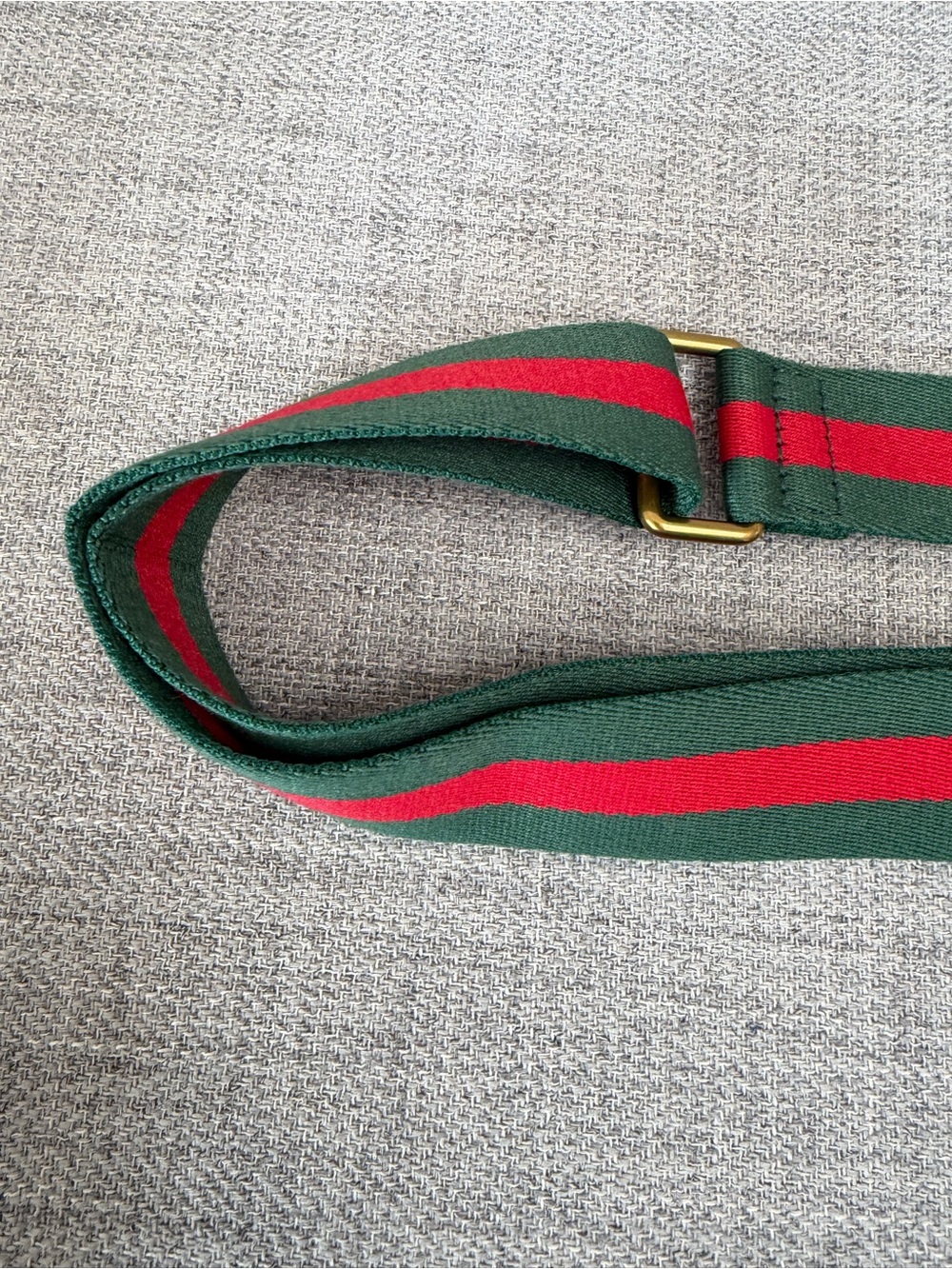 🤎Adjustable Red & Green Woven Replacement Bag Strap | Brown Trim✨ - Picture 8 of 16